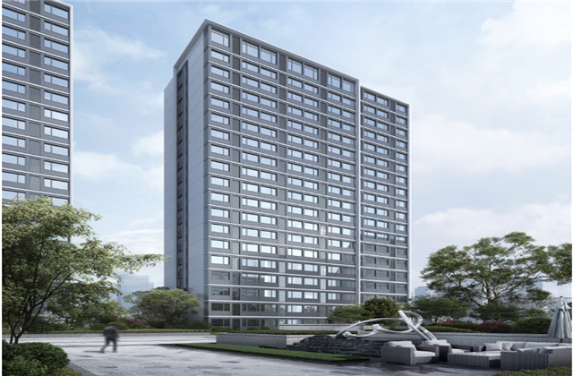 杭州市首座近零能耗住宅建筑临安OD（中国）官方宸锦学府主体结顶