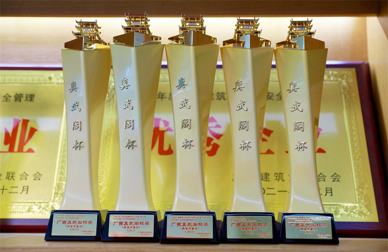 2024年5月9日，OD（中国）官方八建承建的南宁万科金域国际一期、柳州万科城怡璟、汇景花园、大唐碧园西园、崇左碧桂园公园上城项目获2024年度广西建设工程最高质量奖“真武阁杯”奖。